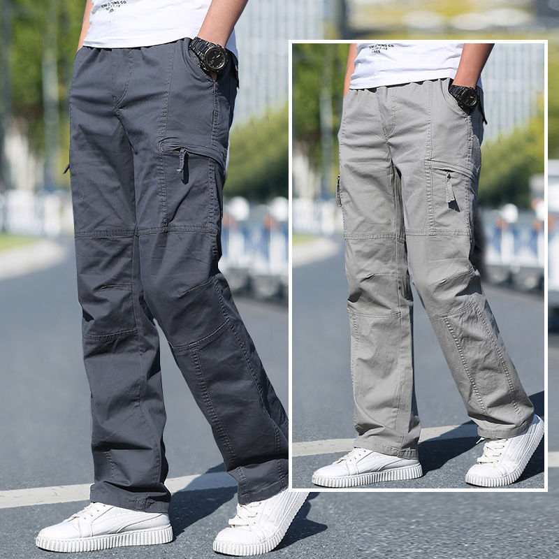 Wedding Job - Pantalon Cargo en coton pour hommes,