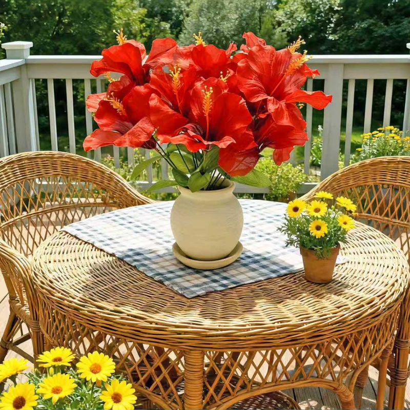 15 fleurs = 3 bouquets de fleu - Centerpiece Vase Tall avis et prix