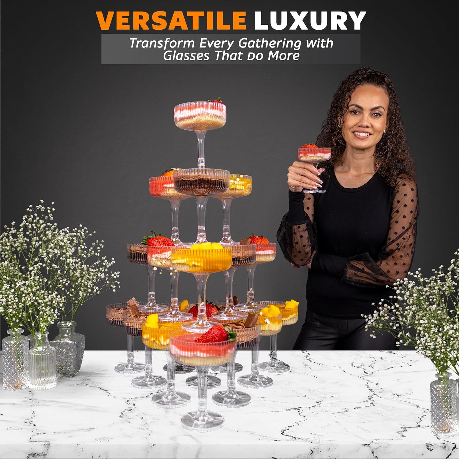 Tour à Champagne en acrylique, - Champagne Tower Set avis et prix