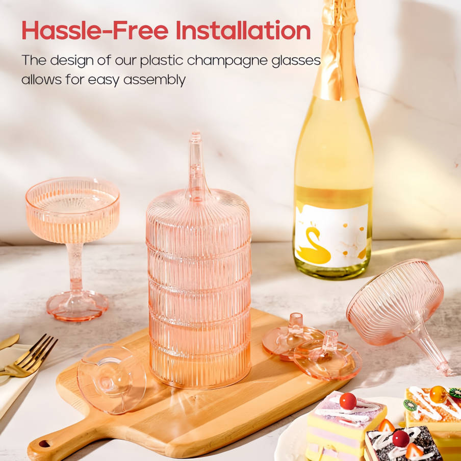Tour à champagne en plastique  - Champagne Tower Set avis et prix